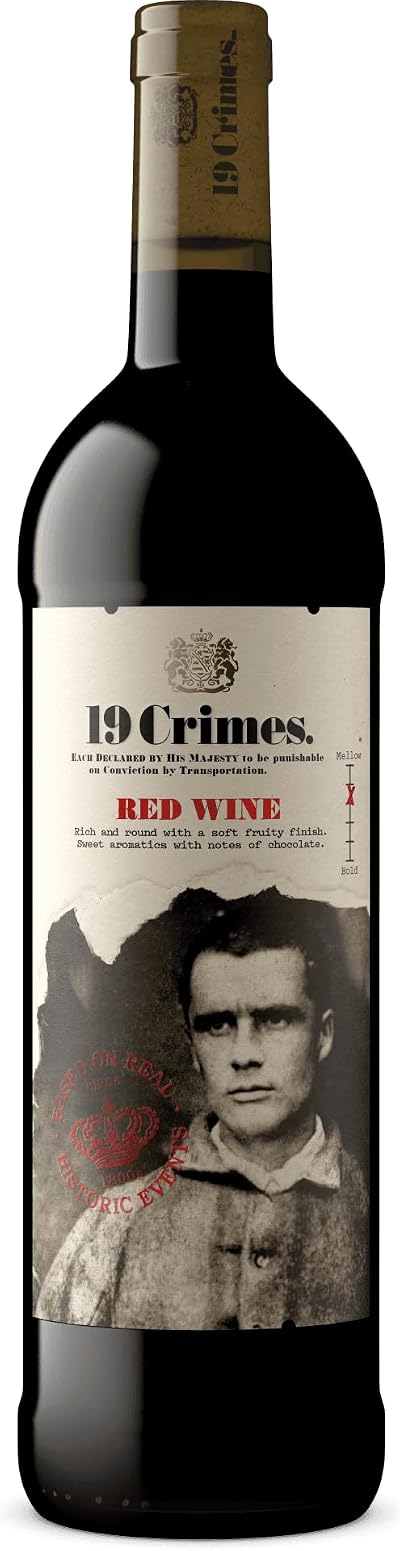 19 Crimes Red Wine 75cl Australia Red Wine 75cl 19 Crimes