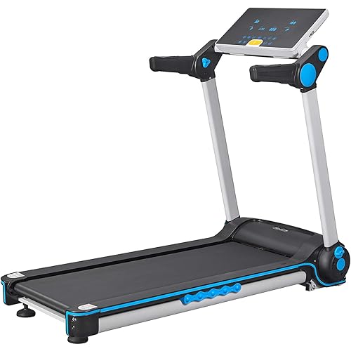FISUP Foldable Treadmill 2.5 HP Electric Running Jogging Machine with Manual Incline and LCD Display for Home Use No Installation Required