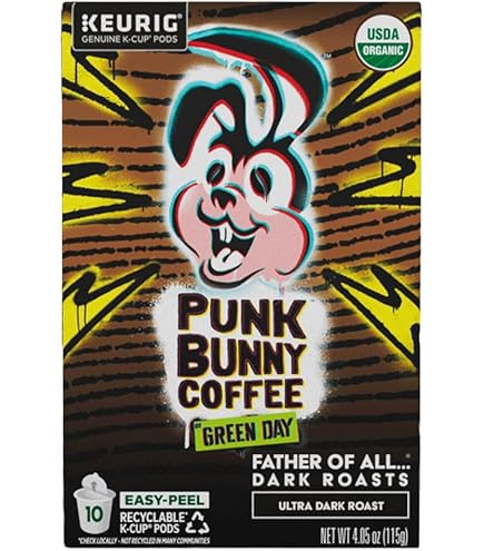 Amazon.com : Punk Bunny Dark Roast Coffee, Organic Ground Coffee