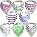 Baby Bandana Bibs For Girls – 8 Pack Baby Drool Bib Gift Set, Organic Cotton, 3 Snaps To Fit All Neck Sizes, Soft, Extra Absorbent, Easy To Clean, Perfect Baby Shower Gift Set