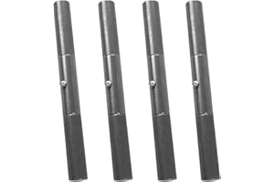 XLWJBES 4Pack 10 Inch Weld On Trailer Ramp Hinge, 10“ Steel Heavy Duty Greasable Ramp Door Hinges，Black