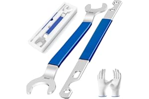 Hoozoocen Fan Clutch Wrench Set,32mm & 36mm Clutch Fan Tool Wrench,for BMW, Ford, GM, Chevrolet,Dodge,Jeep Fan Clutch Removal Kit,Water Pump Holder,Fan Clutch Nut Wrench and Removal Kit (Blue)