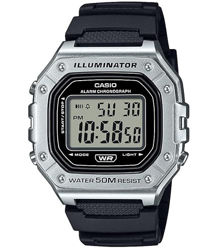Amazon.com: Casio W-218HM-5BV Series | Men's Digital Watch | Black