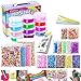 ESSENSON Slime Kit Slime Supplies Make Your Own Slime, Slime Making Kit for Girls Boys Kids, Includes Clear Crystal Slime, Slime Containers, Foam Balls, Fruit Slices, Fishbowl Beads, Sugar Paper