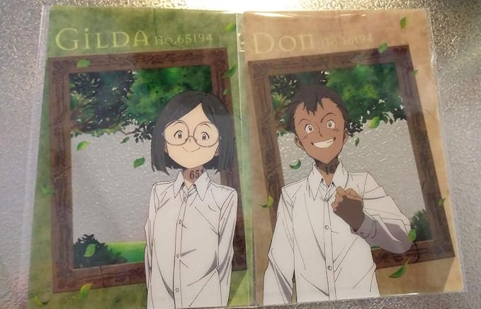Amazon Co Jp 約束のネバーランド クリアポストカード ドン ギルダ ホビー 通販
