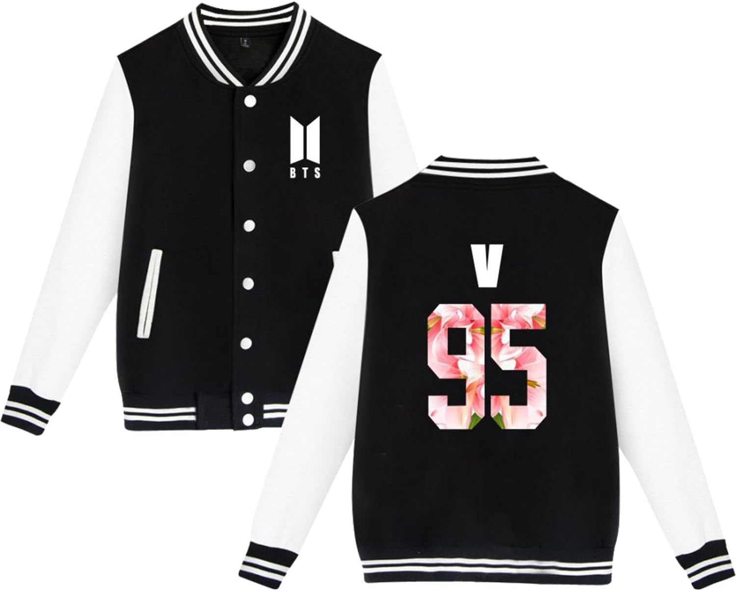 Xllife Kpop BTS Love Yourself Baseball Jacket Suga V Jmin Jung Kook Sweater Jacket