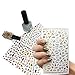 Dadiii Christmas Nail Stickers Art Gilt-edged Tattoo Decals Self-adhesive Sticker Nail Wraps with Christmas Designs (4 sheets)