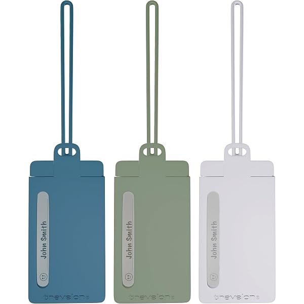Travelon Set Di 4 Etichette Per Valigia In Colori Assortiti - Proteggi I Tuoi Dati In Modo Sicuro E Divertente - 3