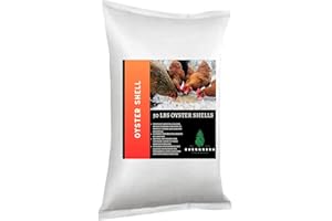 Evergreen Farm and Garden 50 lb Bag Oyster Shell - Calcium Rich Bird Grit (50 Pound (Pack of 1))