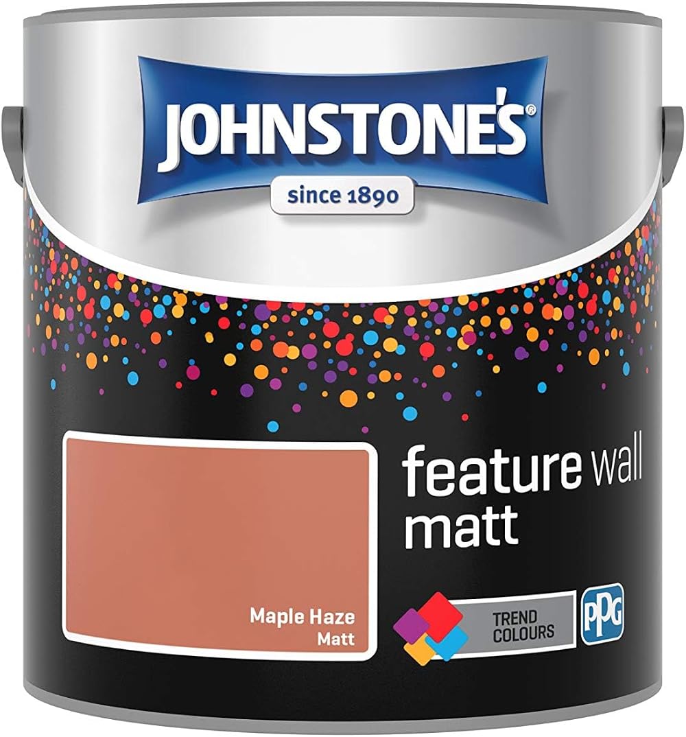 Johnstone's Feature Wall Matt Emulsion Paint Maple Haze 2.5L