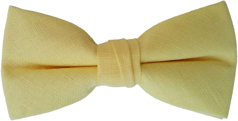 Boys, Baby, Toddler Pre Tied Adjustable Bow Tie Solid Linen, Cotton, Polyester, Shinny