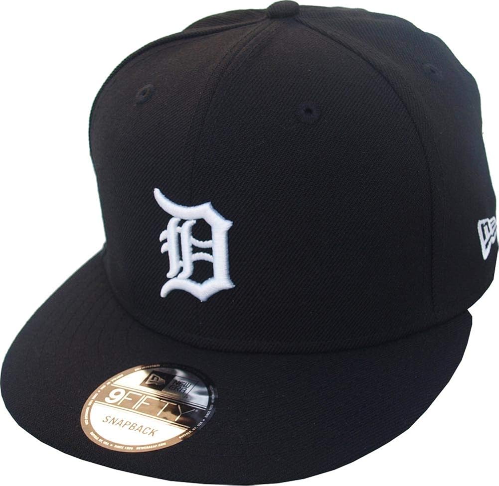 New Era Detroit Tigers Black White Logo Snapback Cap 9fifty Limited