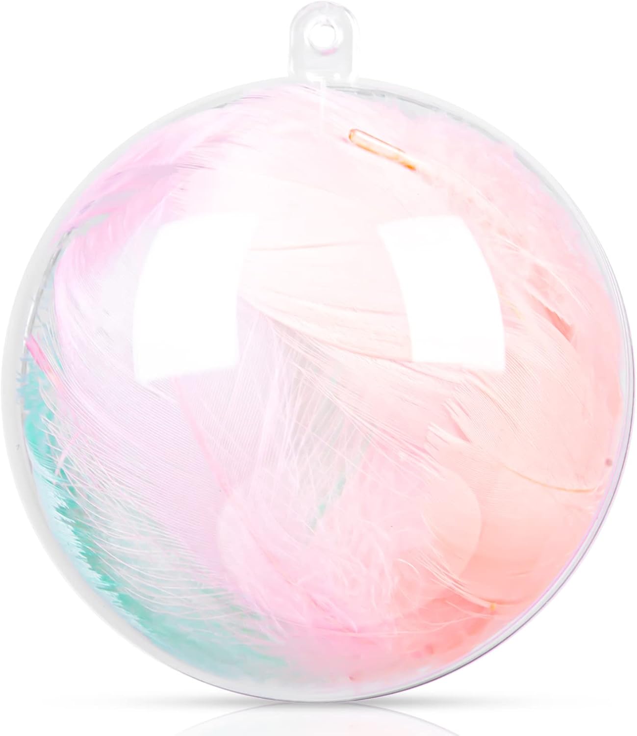 Ornaments - 20 PCS 100mm Ornament Balls Christmas Decoration Balls, Clear Plastic Fillable Ornaments Ball, DIY Clear Plastic Balls for Christmas, New Years Present, Birthday Wedding Home Decor (3.93'')