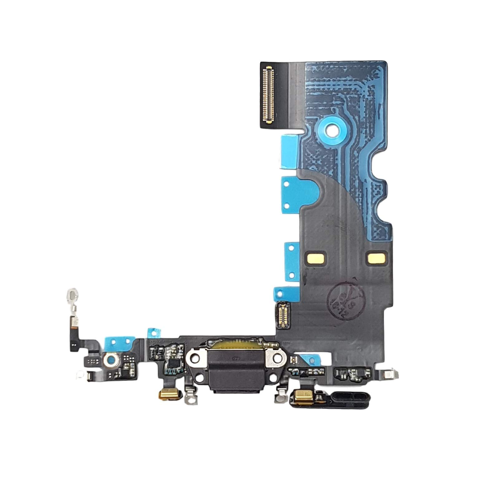 DHLK® Charging Dock connector compatible with iPhone 8 - Charging Port Flex Cable, Black (A1863, A1905, A1906)