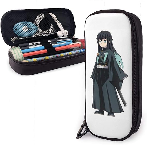 鬼滅の刃 ふでばこ シンプル きめつのやいば ペンケース 革 大容量 筆箱 おしゃれ 多機能 ペンふくろ 入れ ふでいれ かわいい 筆入れ 人気 軽量 ペンポーチ 化粧ポーチ 小物入れ 収納バッグ 子供 男の子 女の子 高校生 オフィス用