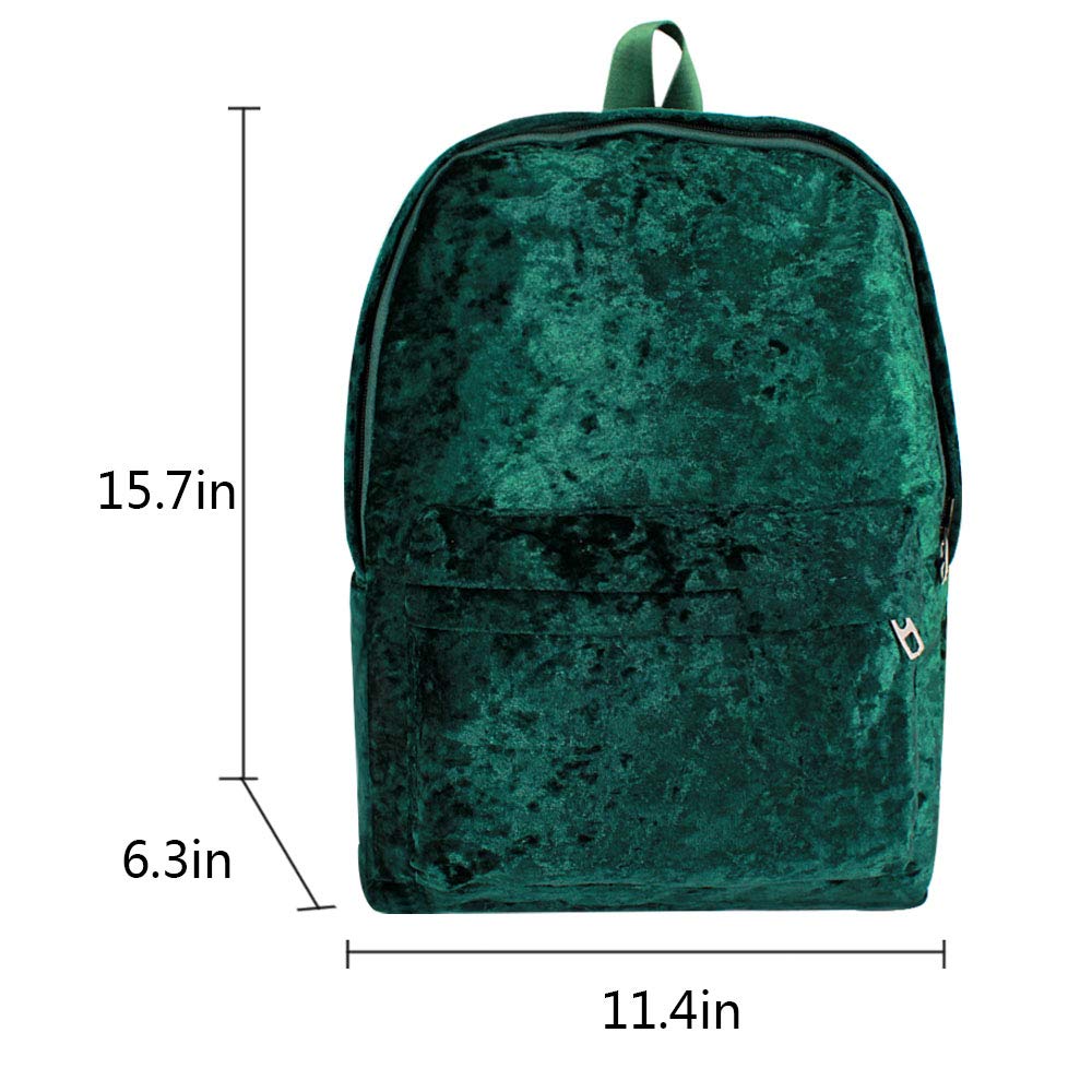 large velvet backpack