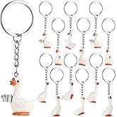 Sureio 14 Pcs Silly Goose Party Favors Keychains Adopt a Goose Favors Cute Keychains Bulk for Guest Baby Shower Birthday Gift Prizes