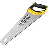 Hanpex 14" Pro Hand Saw, 11 TPI Fine-Cut Handsaw - Sharp Manual Saw Idea for Cutting Wood, Sawing, Gardening, Trimming, Plast