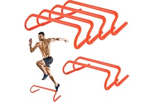 WOPPLXY 6 Pack 6'' Speed Agility Training Hurdles - Detachable Agility Training Hurdles, Speed Training Agility Hurdles, Spee