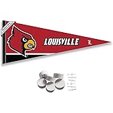 Louisville Cardinals Pennant Flag and Wall Tack Mount Pads