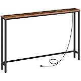 HOOBRO 47.2" Skinny Console Table with Power