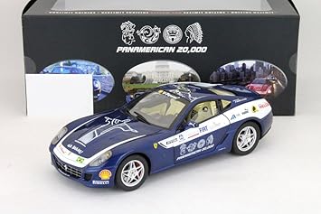 Ferrari 599 Gtb Fiorano Panamerican 2006 Blau 1 18 Hotwheels Elite Amazon De Spielzeug