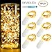 OakHaomie 6 Pack LED Starry String Lights 30 Micro Starry LEDs on 10ft Copper Wire,Fairy Lights Battery Powered by CR2032 Included,for DIY Wedding Centerpiece Table Decorations (Warm White)