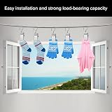 YIXISI 50 PCS Stainless Steel Curtain Clips with Hooks 5mm Opening Silver view 4