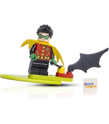 Lego Batman Robin Vermelho HeroBloks Robin (Arkham) Kopf KF620