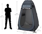 SONGMICS Portable Pop Up Tent Dressing Room Privacy Shelter Dark Grey Blue view 8