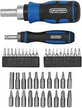 Draper 42 Piece Ratchet Screwdriver Bit Set 1/4 and 20mm Drive view 3