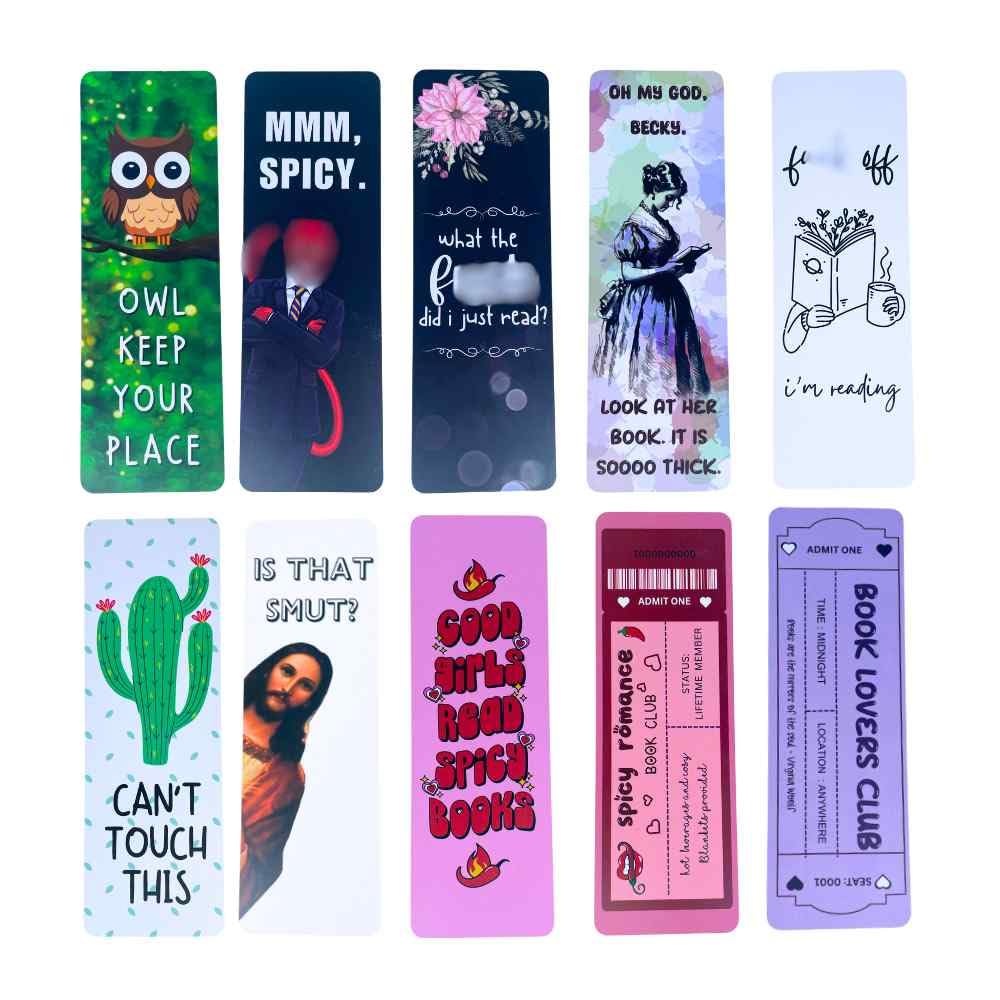 Photo 1 of 10PC Funny Bookmarks, Fun Bookmark Book Marks for Reading Jesus is That smutt smut Off I’m Reading Can’t Touch This for Adult Women Book Lovers Gift Present Mother Grandma Friend Gifts