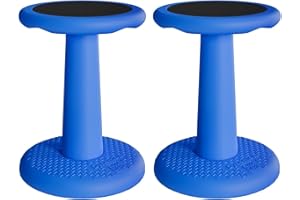 G-PACK PRO Gpack-pro Kids Wobble Stool 2-Pack – Improves Focus Attention – Non-Slip Base - Wiggle Chair Active Flexible Seating for Preschool Kindergarten Elementary School 17.7-Inch High (Blue)