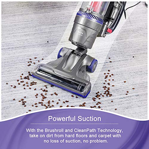 OKVAC Bagless Upright Vacuum Cleaner Dual Motor HEPA Filtration, Carpet