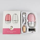 Beautivana Facial Cleansing Brush, Electric Face Scrubber with 3 Brush Heads & 2 Modes, Waterproof Rechargeable Spin Cleanser for Gentle Cleansing & Massaging