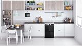 Indesit 60cm Double Oven Electric Cooker Stainless Steel D67V9HCX view 4