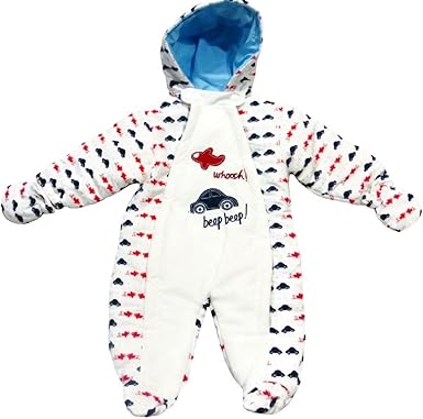 baby snowsuit with mittens