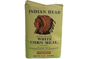 VORAGA Indian Head Corn Meal Stone Ground White 5lb Bag