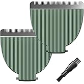 Replacement Blades Compatible with Meridian Trimmer Blades,Green Ceramic Blades for Meridian Replacement Blades Compatible with Meridian Body Trimmer (Oynx,Sage & Ocean),Stainless Steel,2 Pack.