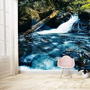 Wall Murals for Bedroom Waterfall Large Removable Wallpaper Peel and Stick Wall Stickers - 66x96 inches