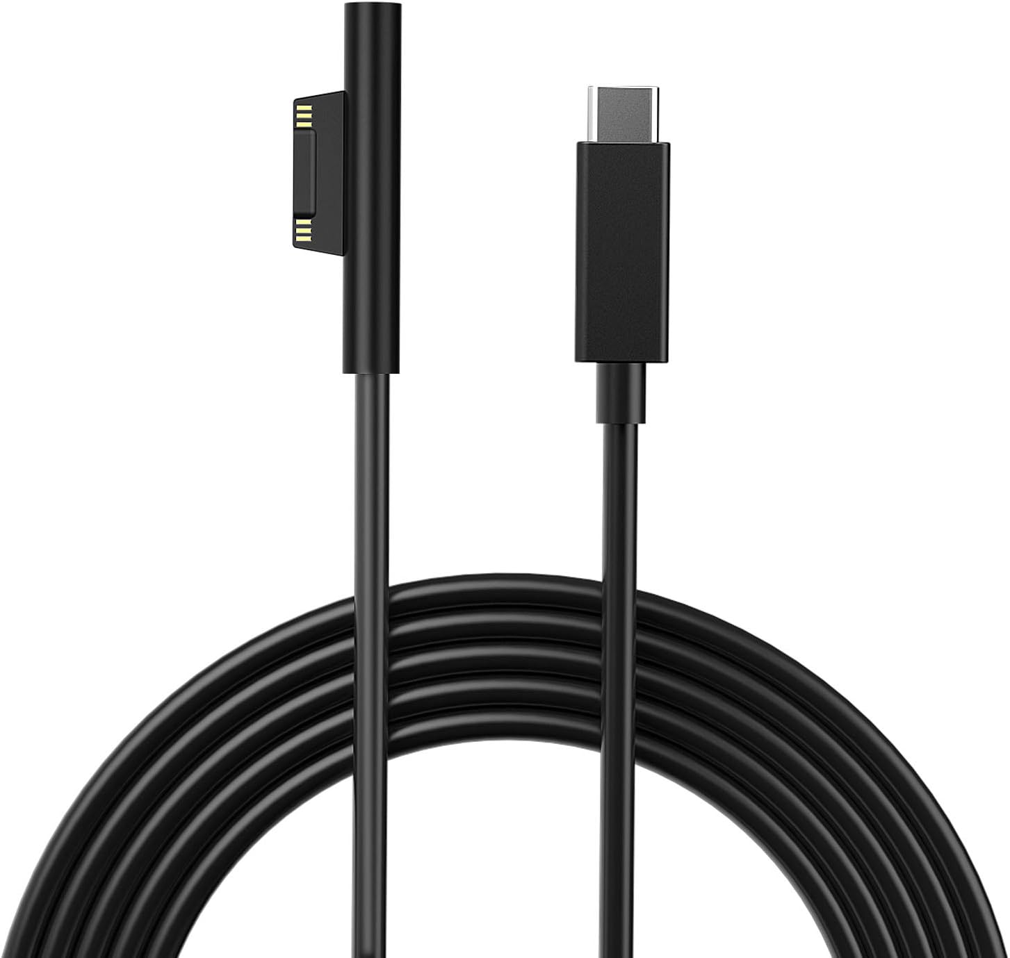 Surface Pro Charger Cable, HASESS 15V Surface Connect to USB C Cable Compatible with Surface Pro 3/4/5/6, Surface Laptop/Laptop 2, Surface Book 1/2, Surface 3/Go/Studio - 6.56ft/1.8m