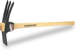 MARSHALLTOWN Vaughan Groundbreakers 26 Inch Handy Mattock Tiller, Ideal for Digging and Clearing, VN85201