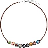 PRINCESS CUTENESS STORE Annabeth Chase Painted Wooden Bead Percy Jackson Necklace