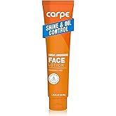 Carpe Sweat Absorbing Face Lotion for Oily Skin Control, Mattifying Face Lotion with Moisturizing Hyaluronic Acid and Squalane, Fragrance Free, 1.35 oz