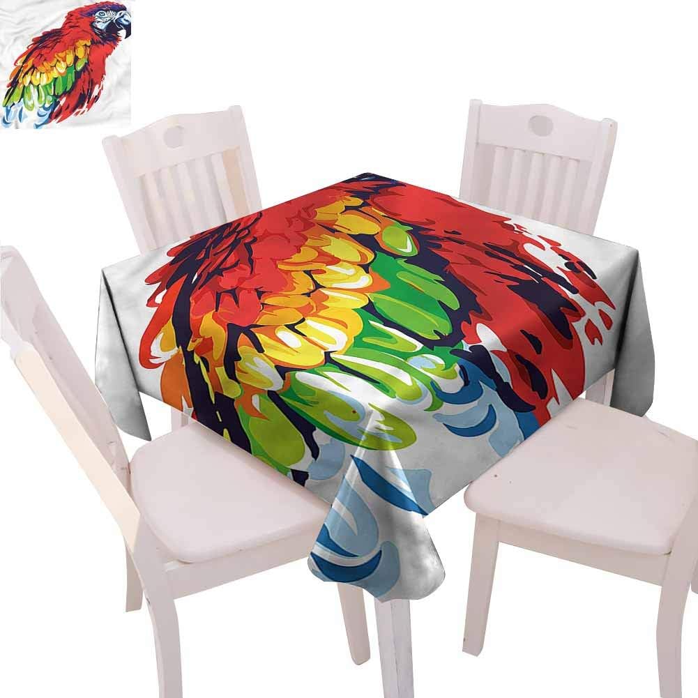 Zara Henry Animal Deep Dream Tablecloths Exotic Parrot Wings Wildlife Home Cotton Tablecloth W60 xL60