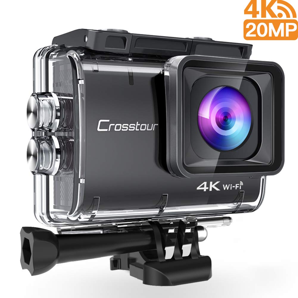 Crosstour Action Camera Real 4K UHD 20 mp Wifi Amazon.co.uk Camera