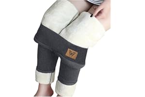 ZEFOTIM Fleece Lined Leggings Women High Waisted Womens Fleece Pants Thermal Solid Color Pants
