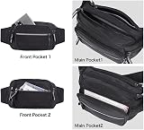 Hongking Bum Bag Waist Fanny Pack 6 Pockets Water Resistant Unisex view 2