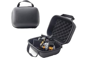JOYSOG Fishing Reel Bag, Portable Shockproof Waterproof Fishing Reel Protective Case for Baitcasting Drum Spinning Raft Reels (M)