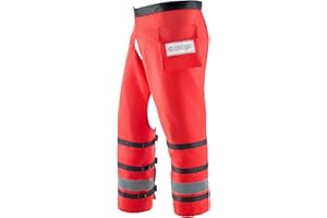 VEVOR Apron Style Chainsaw Chaps, Class D, 8 Layers Chainsaw Pants with Adjustable Belt & Gear Pocket